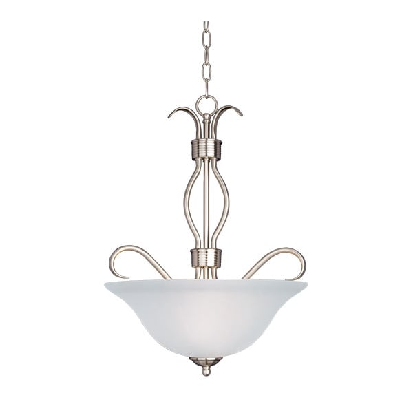 Maxim Lighting Basix 3-Light Invert Bowl Pendant 10121FTSN - main